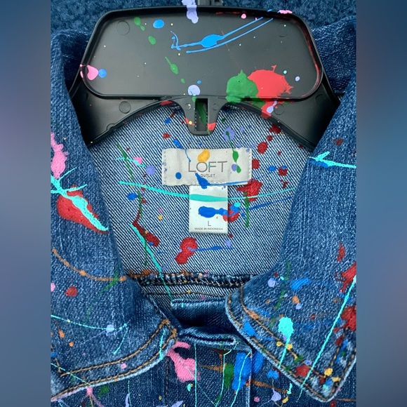 Painted Loft Jean Vest - Picture 3 of 4